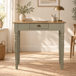 Forma Hand Painted Writing Desk — Natural — styled interior