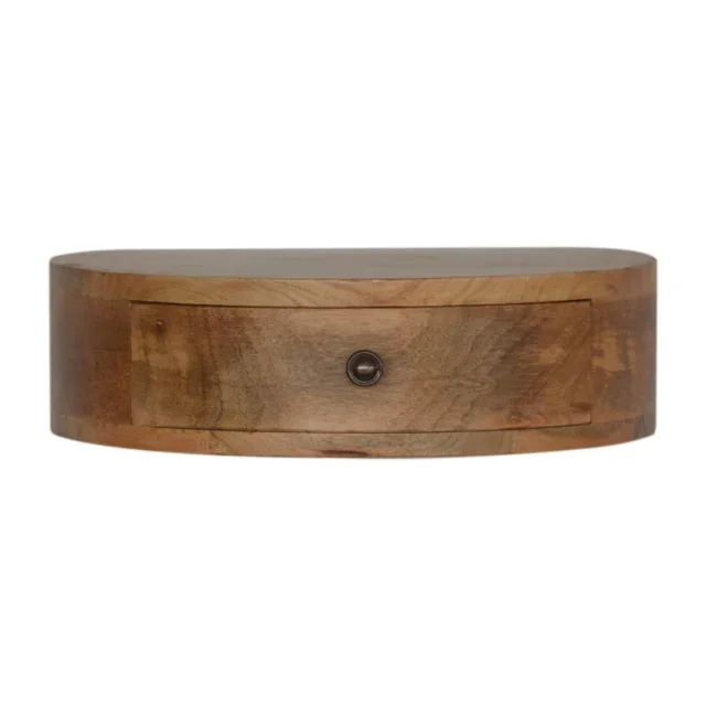 Lina Rounded Floating Bedside — Natural — alternate view
