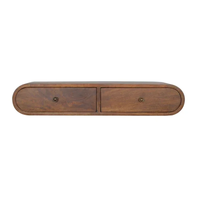 Lunden Floating Console — Chestnut — alternate view