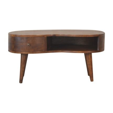 Forma Wave Coffee Table — Chestnut