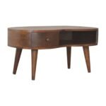 Forma Wave Coffee Table — Chestnut — product photograph