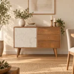 Acadia Carved Sideboard — Chalk — styled interior