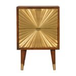 Mila Gold Bedside — Chestnut — product photograph
