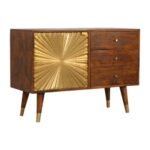Mila Gold Sideboard — Chestnut — product photograph