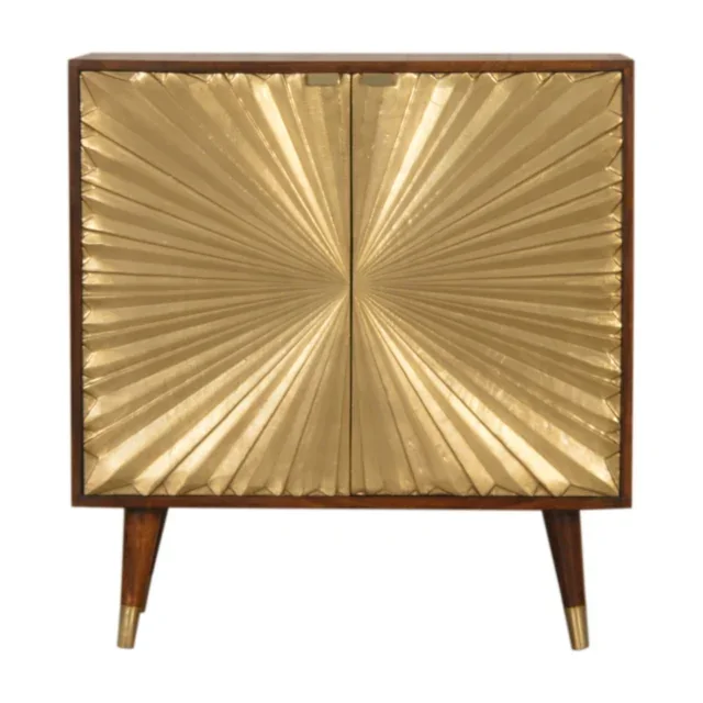 Mila Gold Cabinet — Chestnut — alternate view