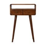 Forma Petite Console Table — Chestnut — product photograph