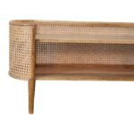 Larissa Curved Rattan Shelving Unit — product photograph