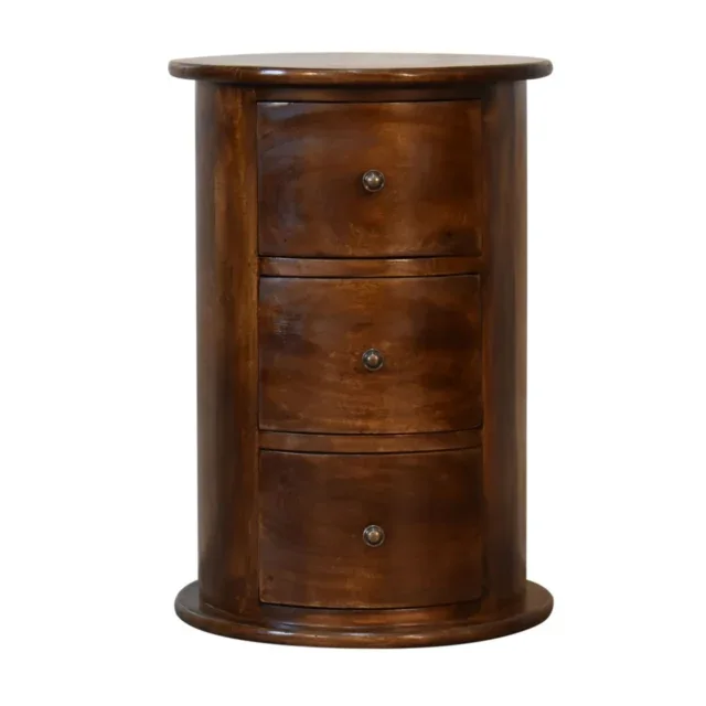 Runa Round Three-Drawer Chest — alternate view