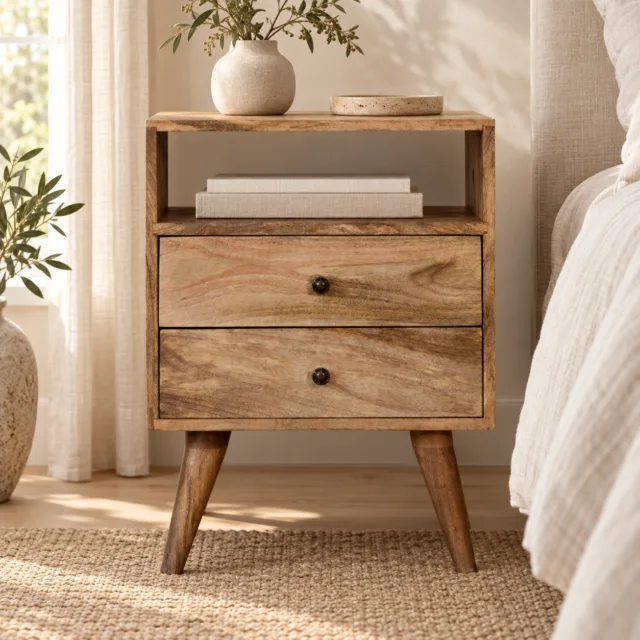 Forma Classic Bedside — Natural — styled interior