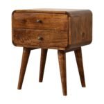 Lina Curved Bedside — Chestnut — product photograph