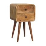 Lina Petite Curved Bedside — Natural · 30 × 55 cm — product photograph