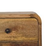 Lina Petite Curve Floating Bedside — Natural — product photograph