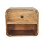 Forma Petite Floating Open Bedside — Natural — product photograph
