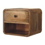 Forma Petite Floating Open Bedside — Natural — product photograph