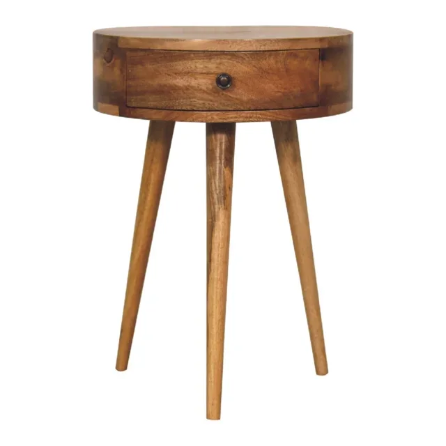 Forma Petite Circular Shape Bedside — Natural — alternate view
