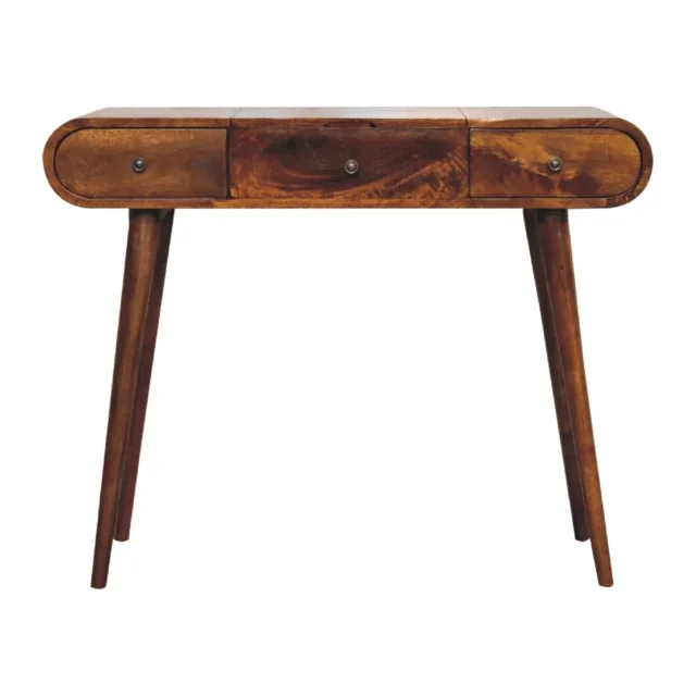 Forma Mirror Dressing Table — Chestnut — alternate view