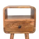 Lina Petite Curve Open Bedside — Natural — product photograph