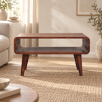 Forma Open Media Unit — Chestnut — styled interior