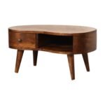 Forma Petite Wave Coffee Table — Chestnut — product photograph