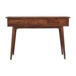 Forma Large Three-Drawer Console — Chestnut — product photograph