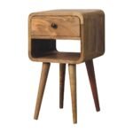 Lina Petite Curve Lower Bedside — Natural · 30 × 55 cm — product photograph