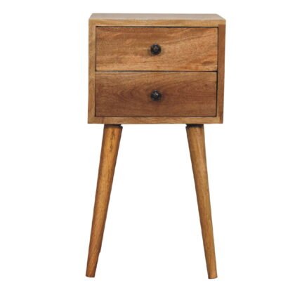 Forma Petite Two-Drawer Bedside — Natural