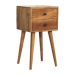 Forma Petite Two-Drawer Bedside — Natural — product photograph