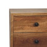 Forma Petite Two-Drawer Bedside — Natural — product photograph