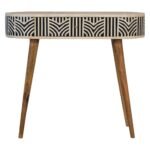 Edda Bone Inlay Console Table — Natural — product photograph