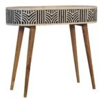 Edda Bone Inlay Console Table — Natural — product photograph