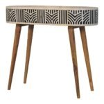 Edda Bone Inlay Console Table — Natural — product photograph
