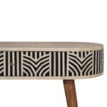 Edda Bone Inlay Console Table — Natural — product photograph