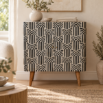 Edda Bone Inlay Cabinet — Natural — styled interior