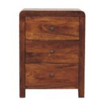 Aspen Three-Drawer Bedside — product photograph