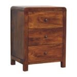 Aspen Three-Drawer Bedside — product photograph
