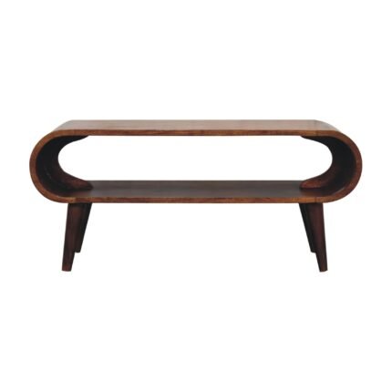Amaya Compact Coffee Table — Chestnut