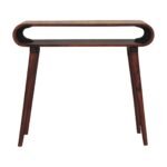 Amaya Slim Console — Chestnut — product photograph