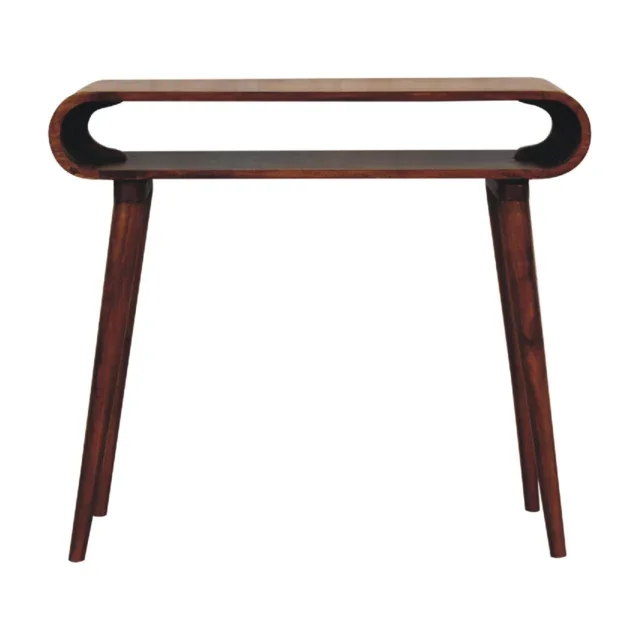 Amaya Slim Console — Chestnut — alternate view