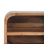 Lina Floating Open Curve Bedside — Natural — product photograph