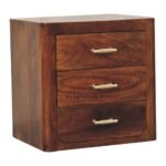 Luca Bedside — Chestnut — product photograph