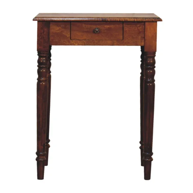 Forma Turned Leg Writing Desk — Chestnut — alternate view