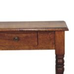 Forma Turned Leg Writing Desk — Chestnut — product photograph