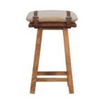 Nord Strapped Bouclé Bar Stool — product photograph