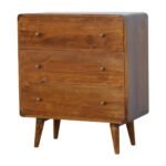 Lina Curved Chest — Chestnut — product photograph