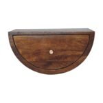 Forma Crescent Floating Bedside — Chestnut — product photograph
