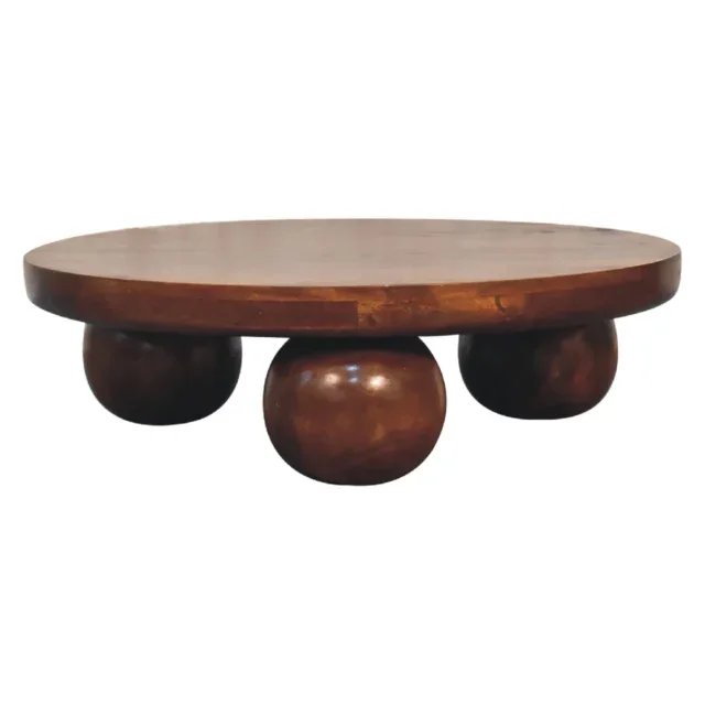 Forma Ball-Leg Coffee Table — Chestnut — alternate view