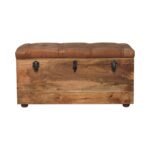 Forma Buffalo Hide Storage Trunk — Natural — product photograph