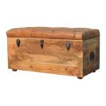 Forma Buffalo Hide Storage Trunk — Natural — product photograph