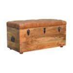 Forma Buffalo Hide Storage Trunk — Natural — product photograph