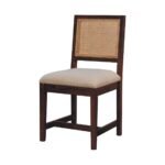Saffron Rattan-Back Bouclé Chair — product photograph